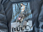 Vintage Black King Bully graphics full zip hoodie in M|L26 W21| SKU 4405