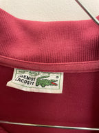 Vintage red lacoste chemise mens polo shirt size M