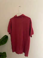 Vintage red lacoste chemise mens polo shirt size M