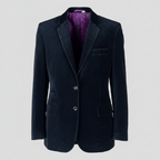 Vintage Men's suede Velvet Black blazer in L| SKU 4407