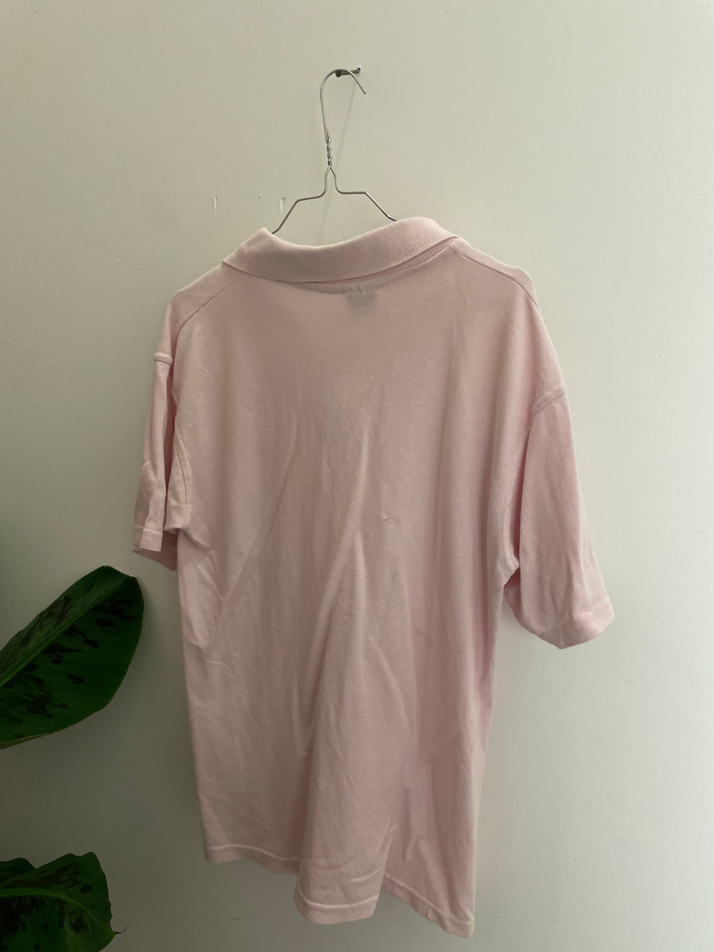 Vintage medium pink lacoste men polo shirt