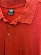 Vintage Think & pink red mens polo shirt size Xl| SKU 1536