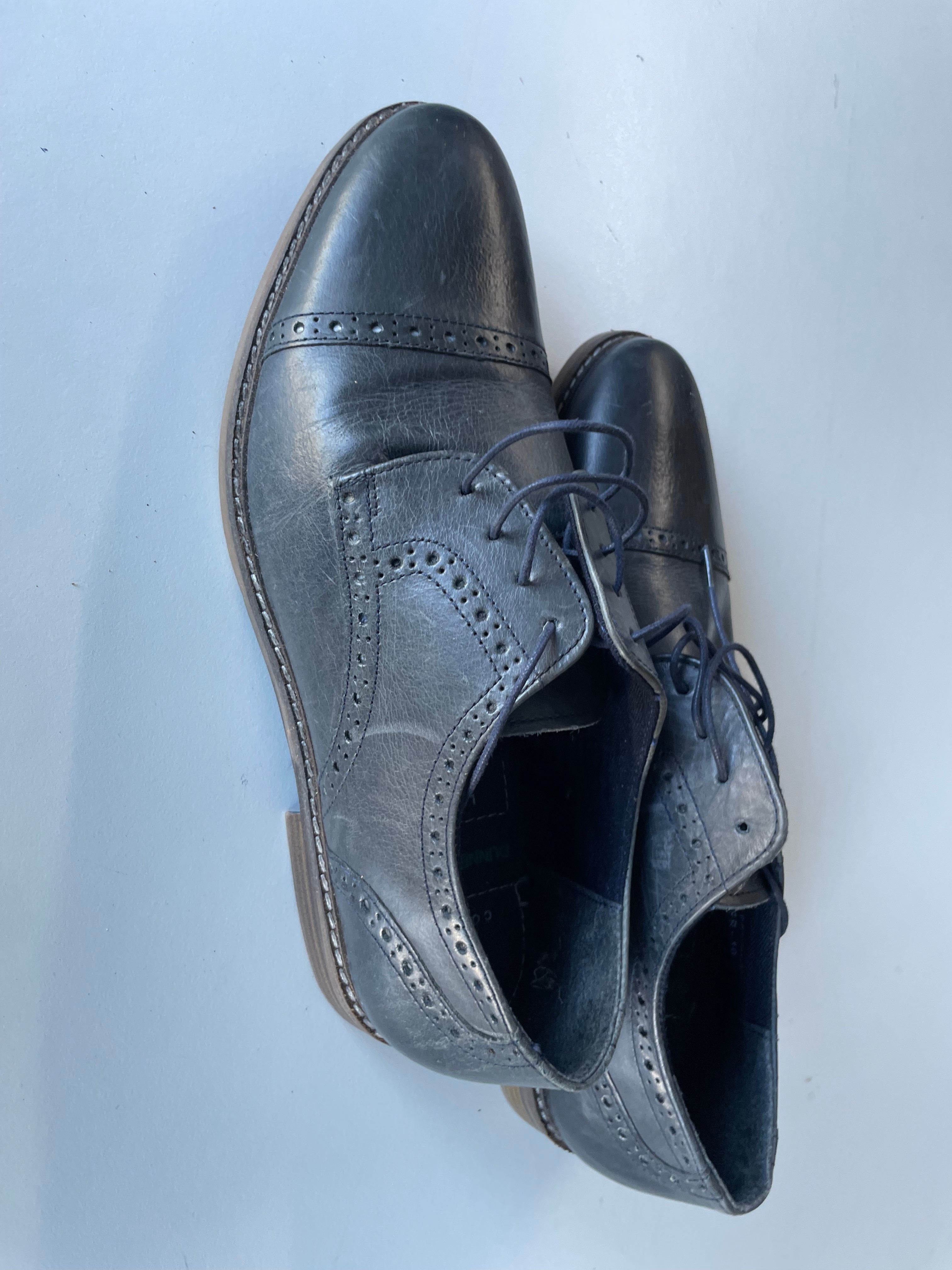 Vintage Dunnes store men's oxford grey brogue UK 10 size 44| SKU 4408