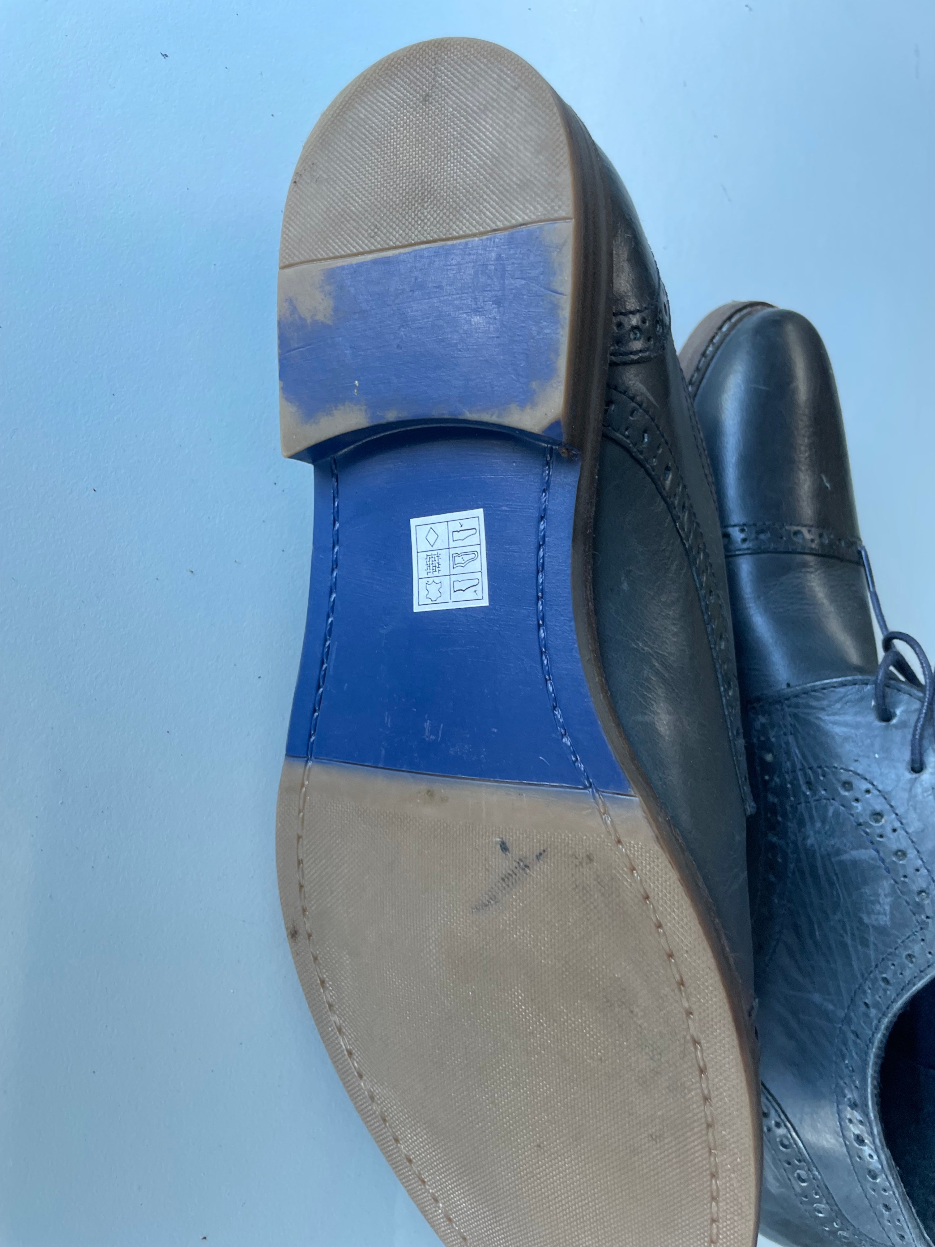 Vintage Dunnes store men's oxford grey brogue UK 10 size 44| SKU 4408