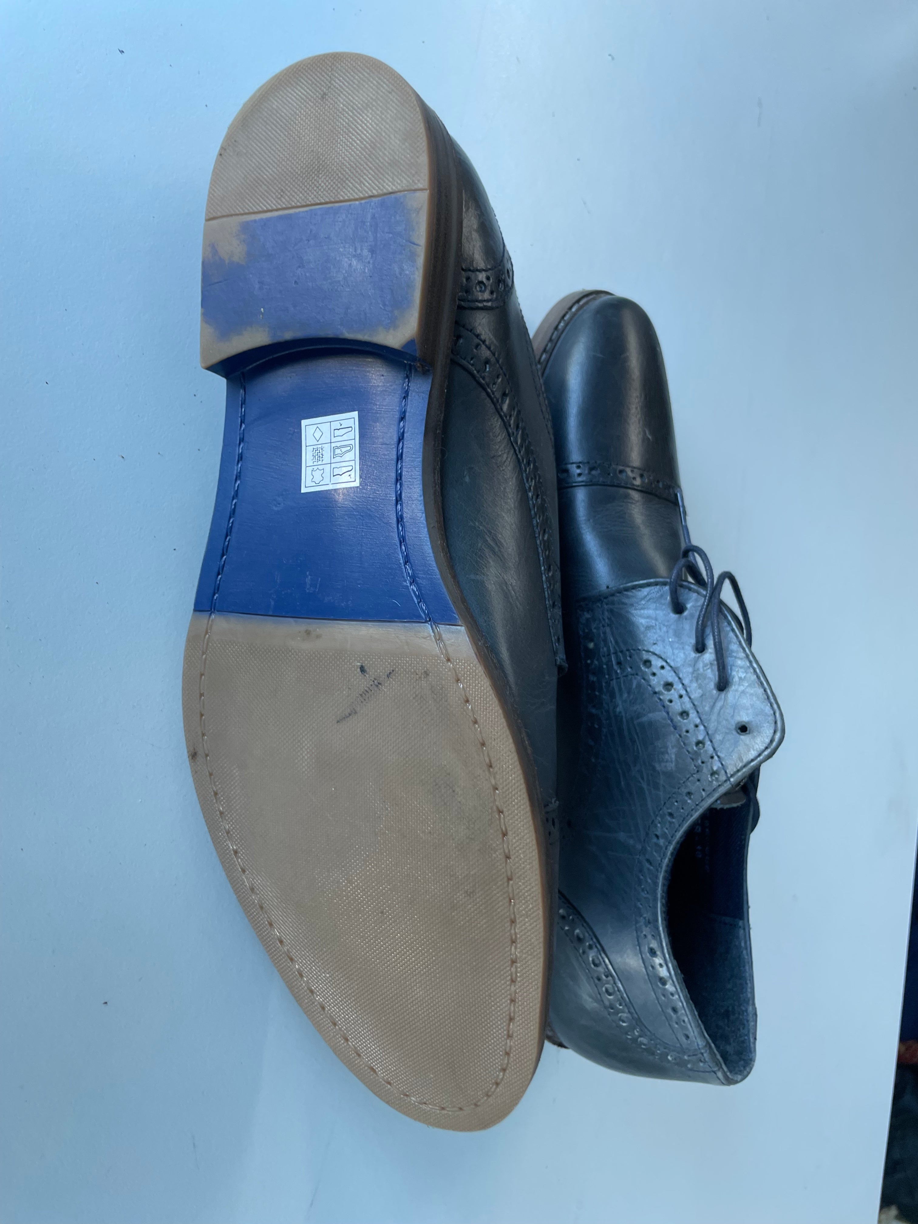 Vintage Dunnes store men's oxford grey brogue UK 10 size 44| SKU 4408