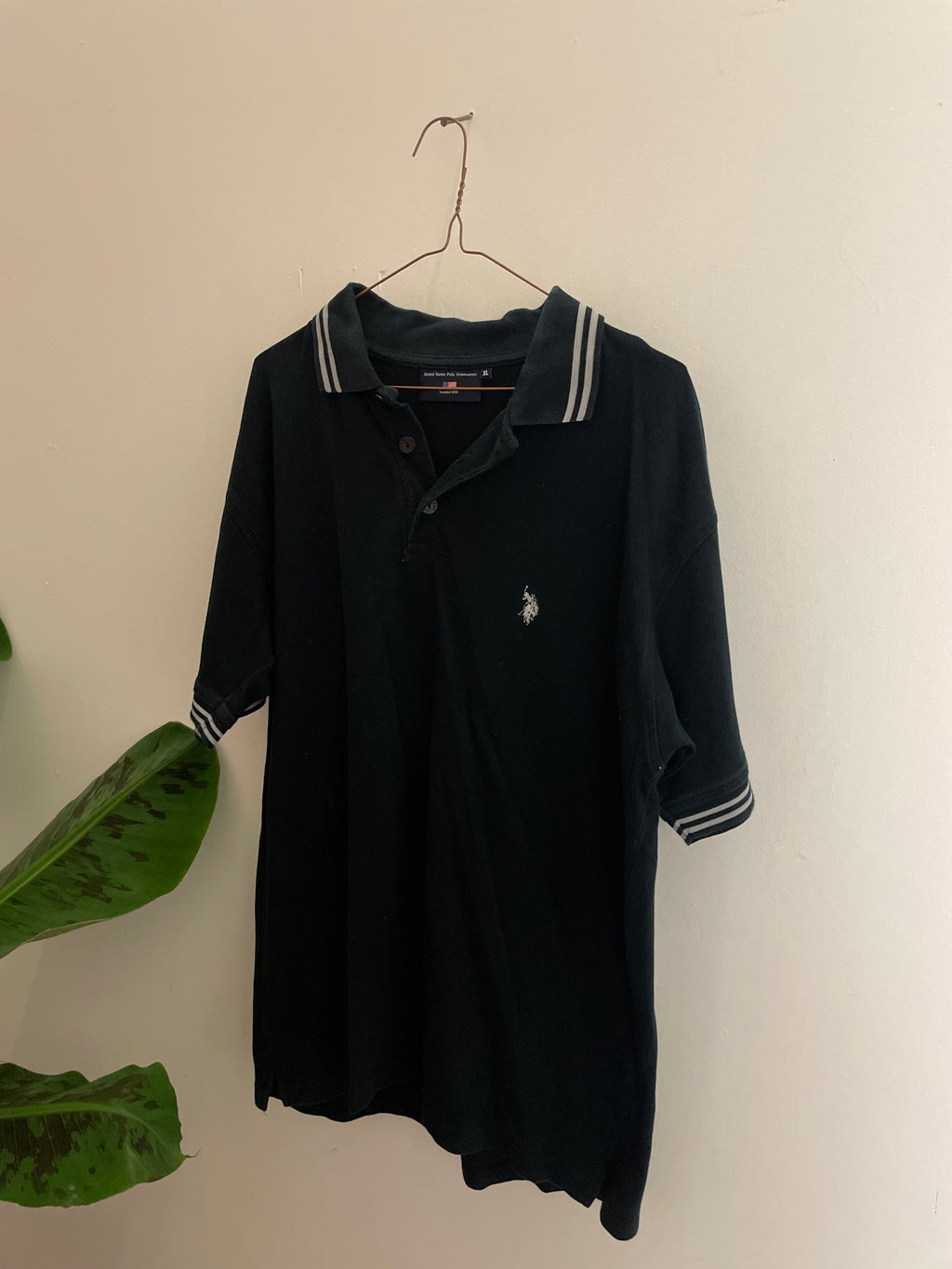 Vintage United state polo association mens navy blue polo shirt size XL
