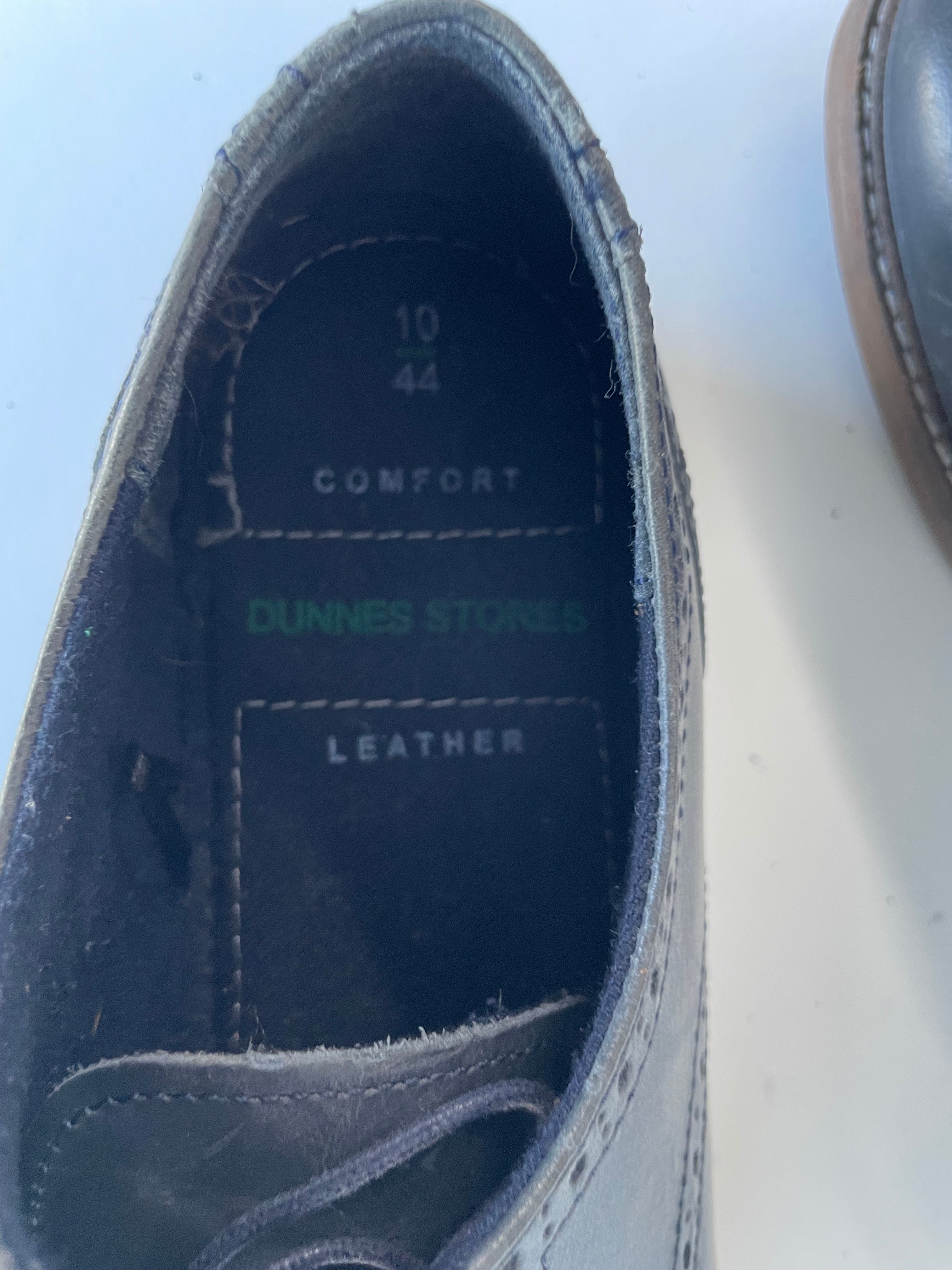 Vintage Dunnes store men's oxford grey brogue UK 10 size 44| SKU 4408