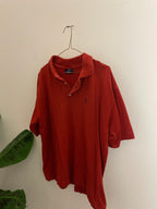 Vintage polo ralph lauren red regular fit large size
