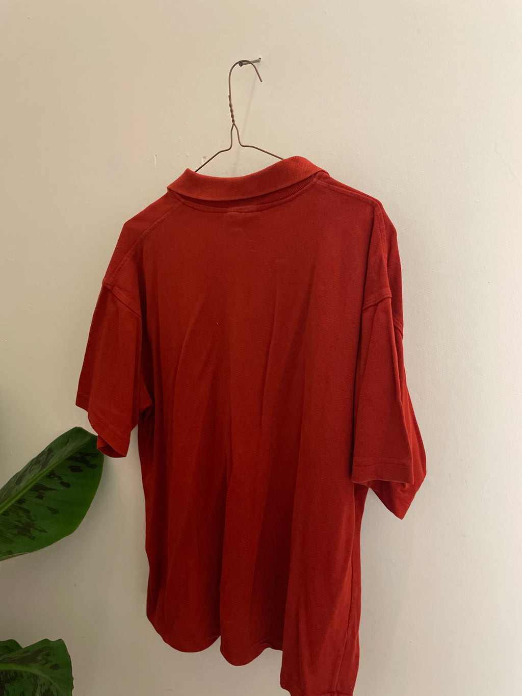 Vintage polo ralph lauren red regular fit large size