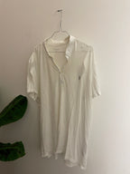 Vintage Allsaint white mens polo shirt size XL
