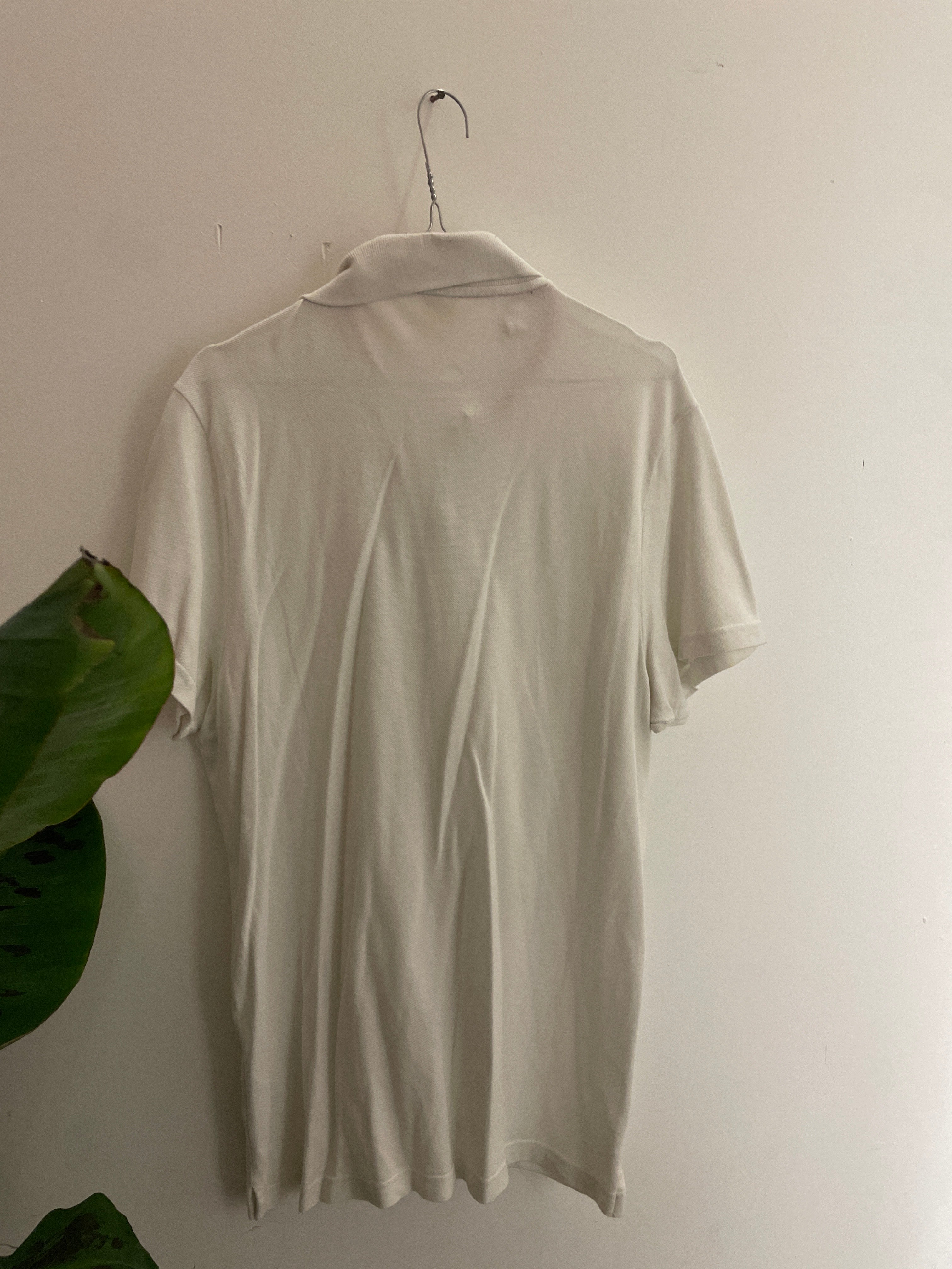 Vintage hollister white mens polo shirt size XL