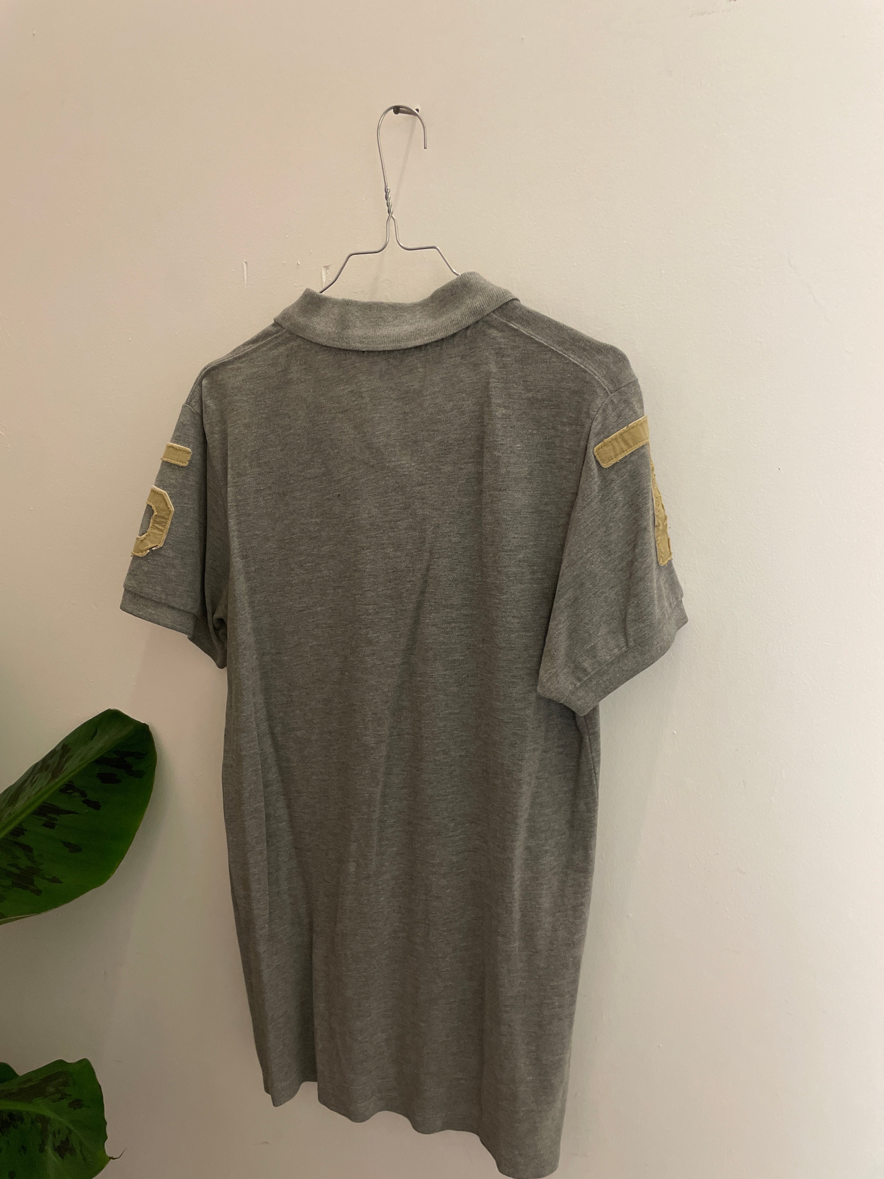 Vintage grey jack and jones small regular fit polo shirt