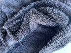 Vintage women's Buffalo black faux fur fleece jacket in L|L29 W21| SKU 4416