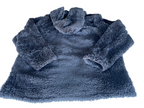 Vintage women's Buffalo black faux fur fleece jacket in L|L29 W21| SKU 4416