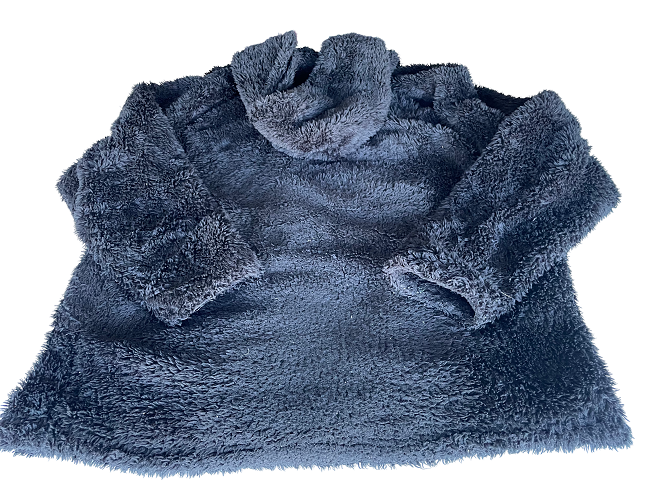 Vintage women's Buffalo black faux fur fleece jacket in L|L29 W21| SKU 4416