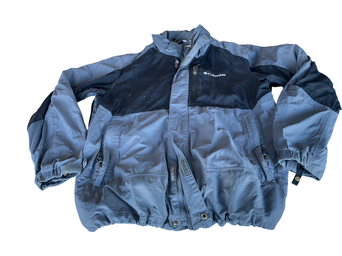 Vintage Columbia sportwear grey full zip windbreaker jacket in M|L31W21|SKU 4417