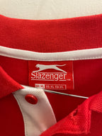 Vintage red slazenger mens polo shirt size XL
