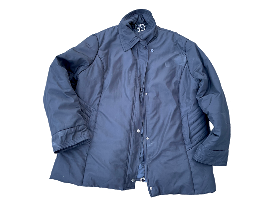 Vintage Miax sport wear black padded full zip jacket in 2XL|L32 W24|SKU 4418