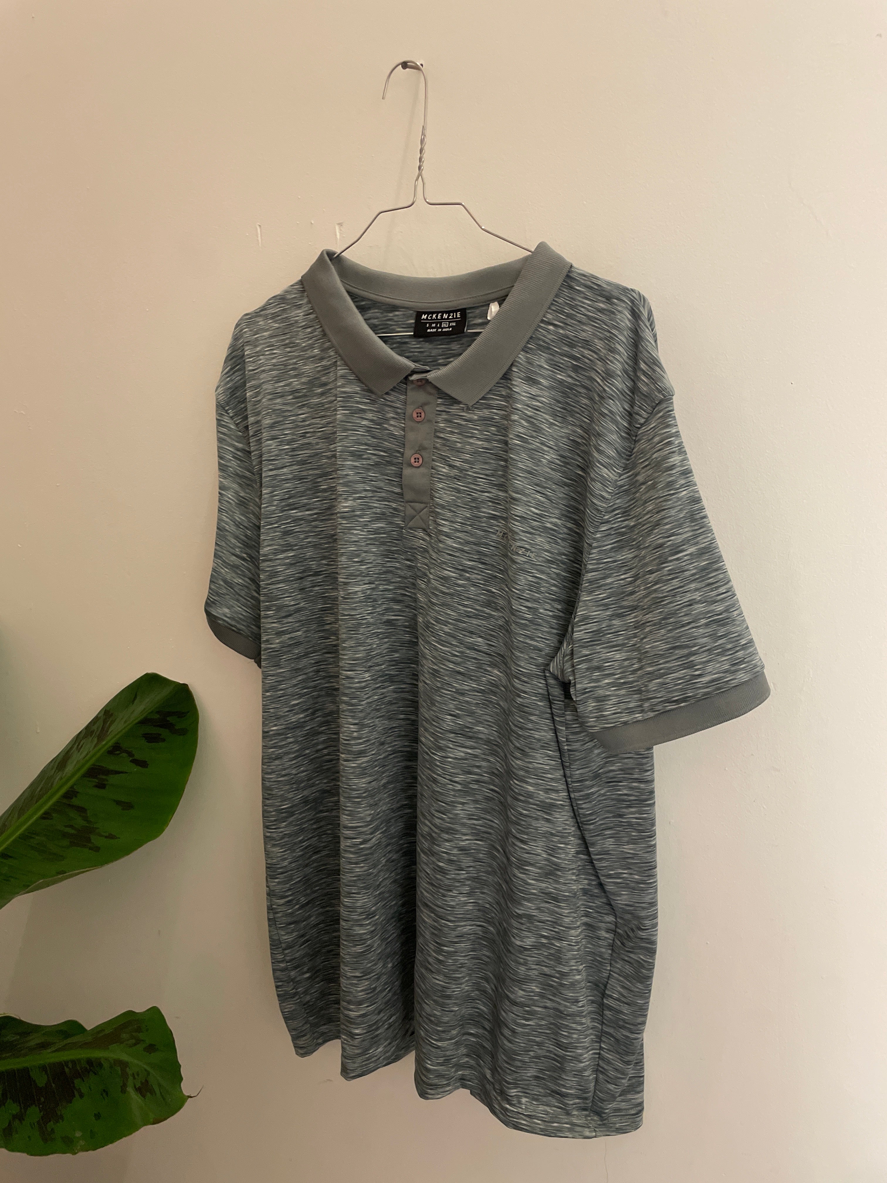 Vintage mckenzie grey mens polo shirt size XL