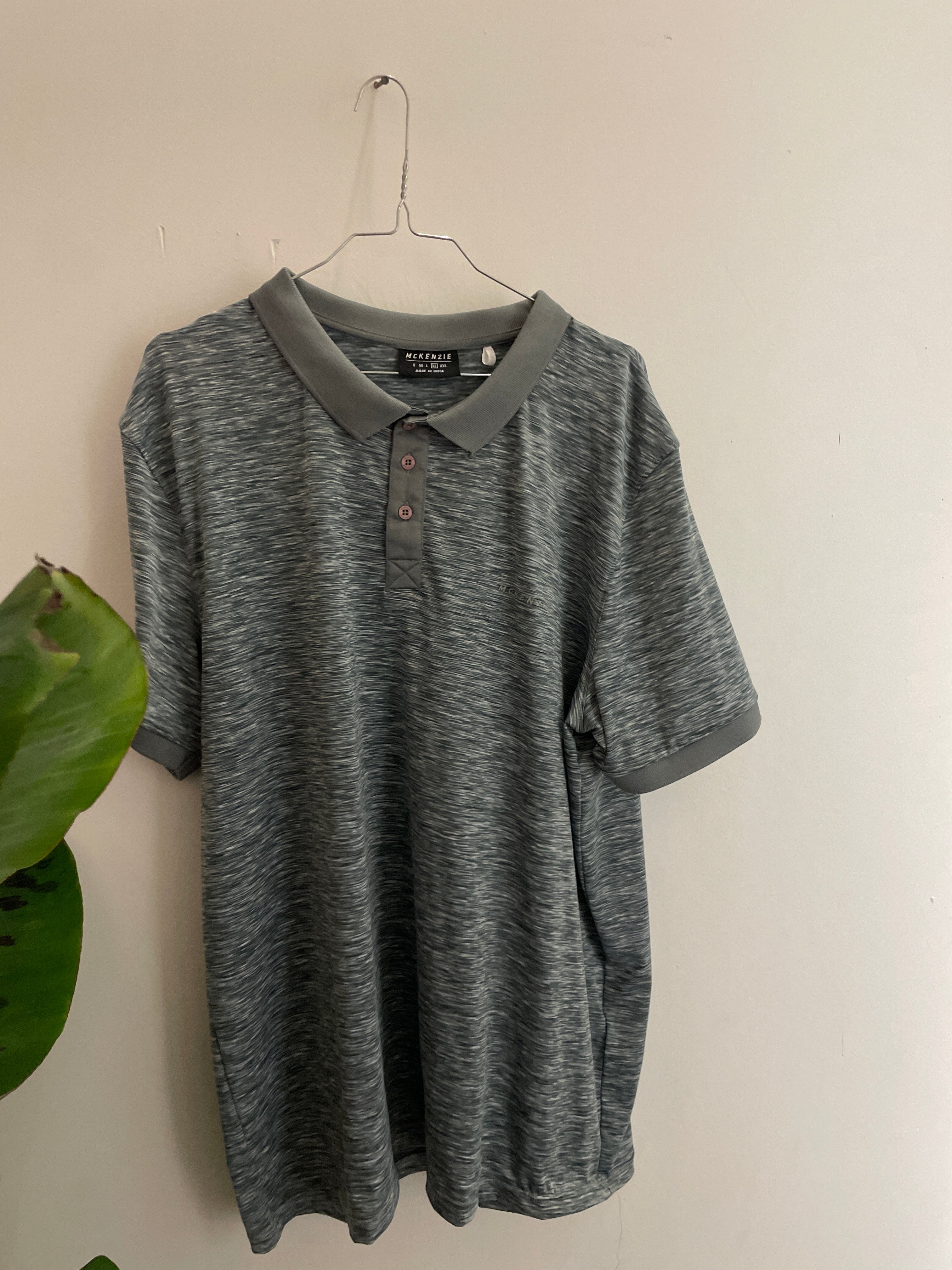 Vintage mckenzie grey mens polo shirt size XL
