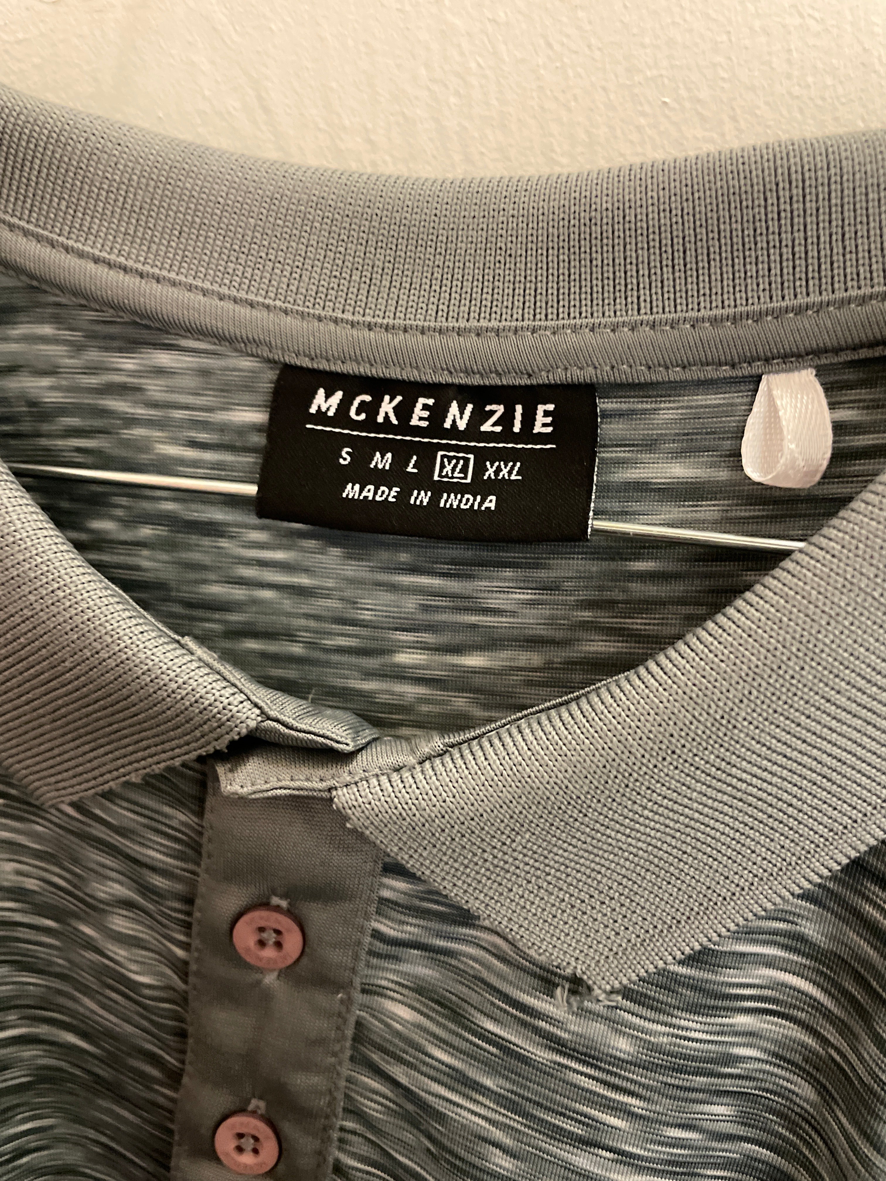 Vintage mckenzie grey mens polo shirt size XL