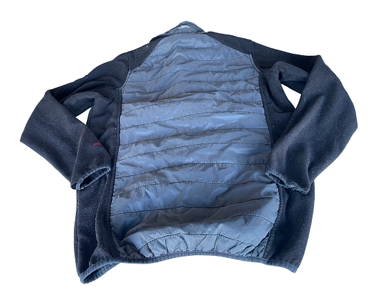 Vintage Grey Trespass full zip high neck colorblock fleece jacket in S|L29 W19|SKU 4423