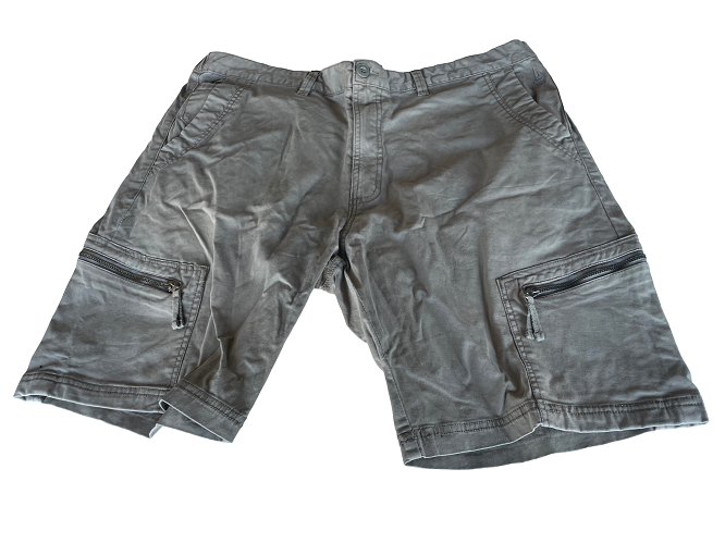 Vintage Men's Nisko summer cargo Beige short in 2XL|L8 W36|SKU 4425