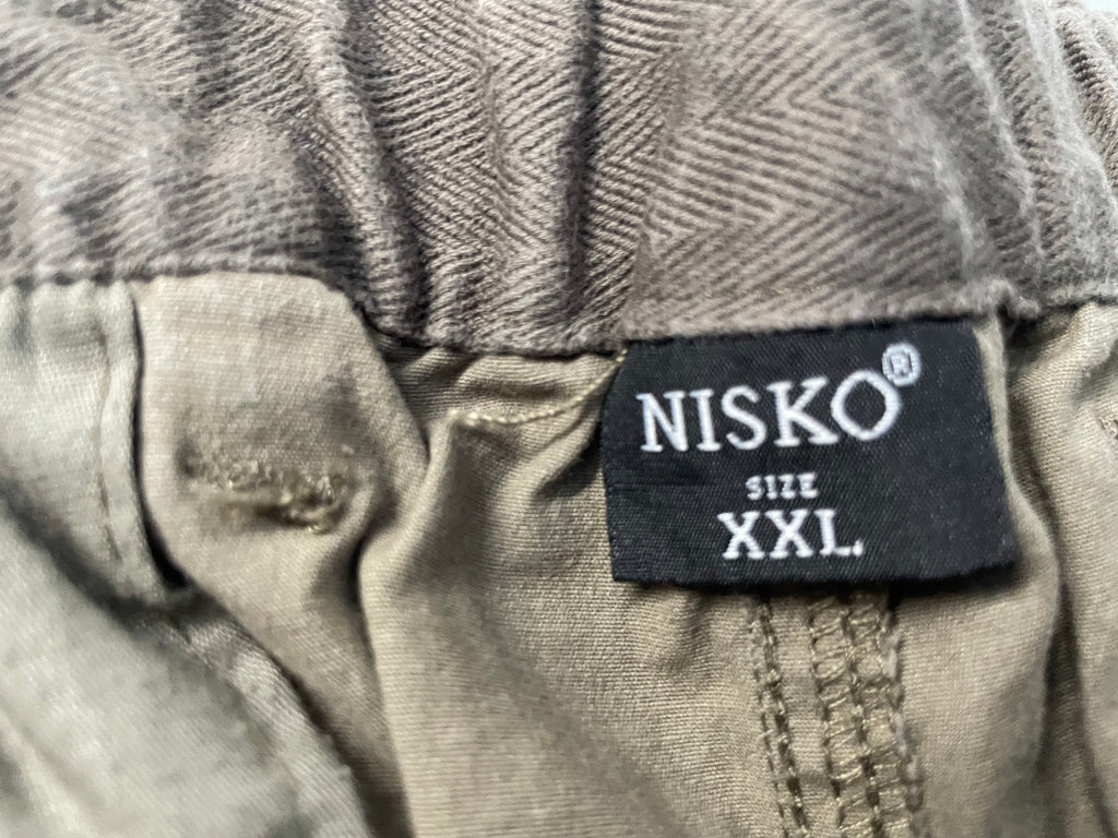 Vintage Men's Nisko summer cargo Beige short in 2XL|L8 W36|SKU 4425