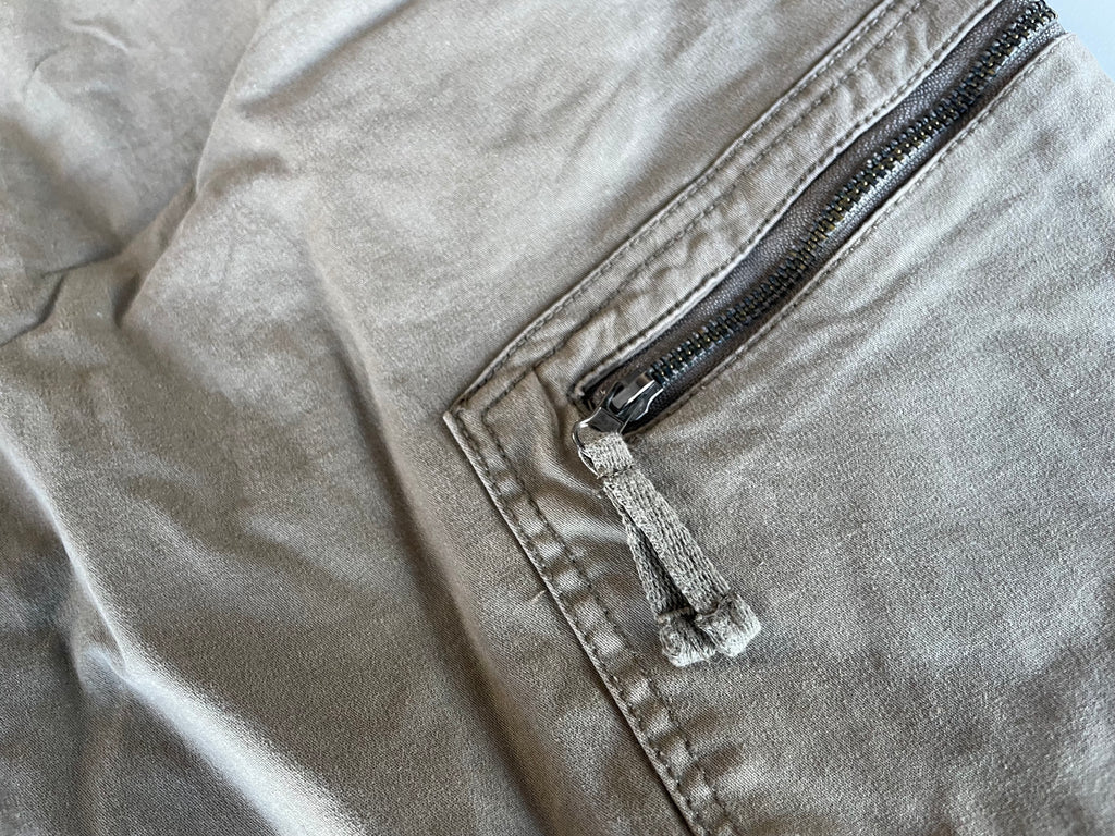 Vintage Men's Nisko summer cargo Beige short in 2XL|L8 W36|SKU 4425