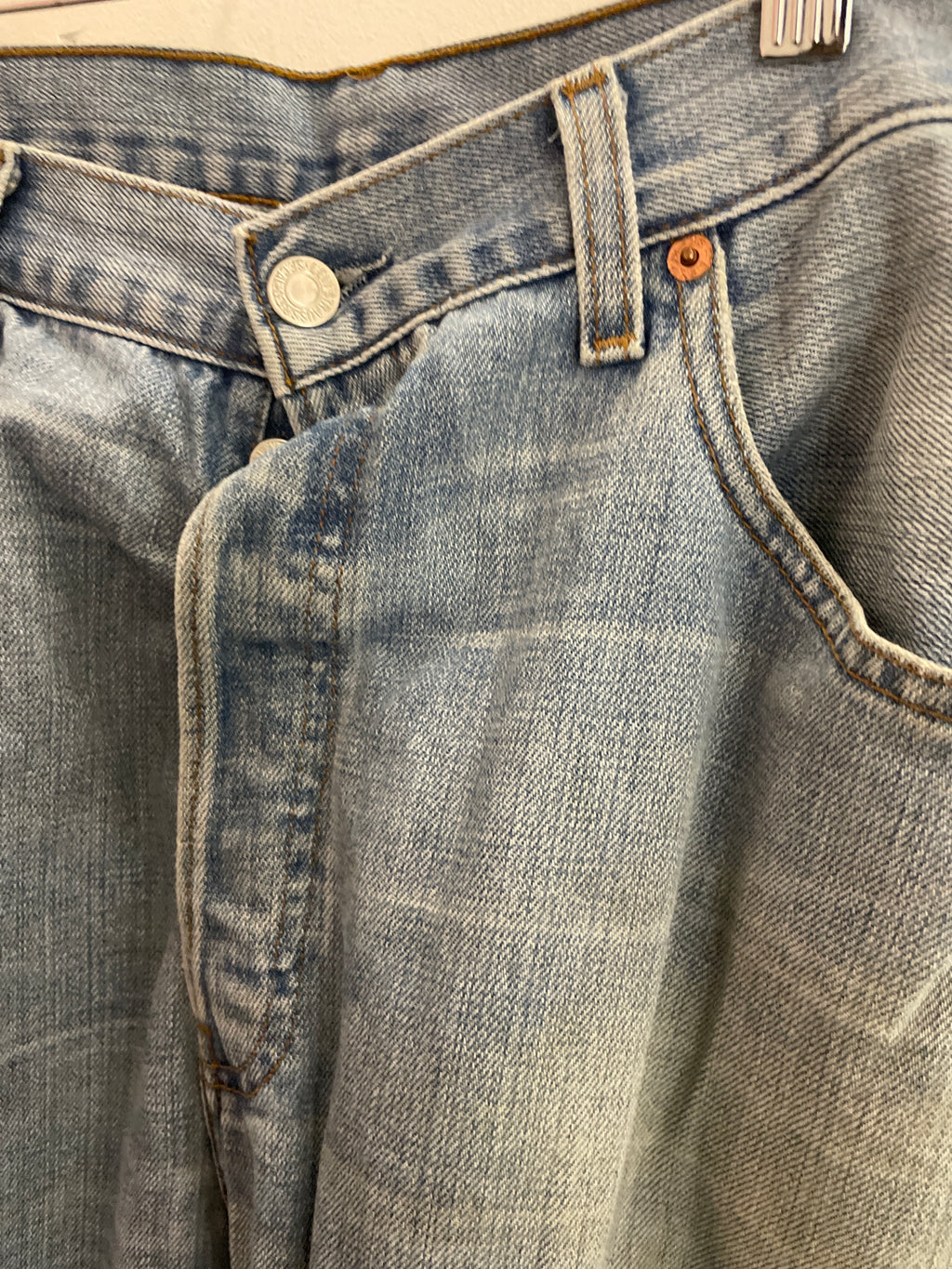 Vintage blue levis strauss & co mens trousers size L
