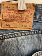 Vintage blue levis strauss & co mens trousers size L