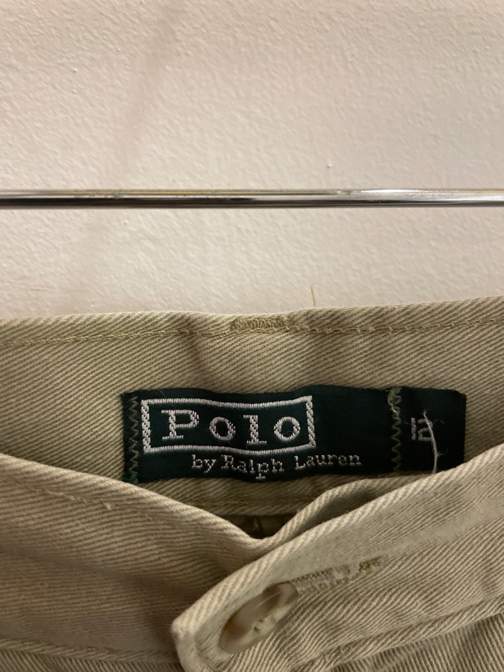 Vintage cream polo ralph lauren mens chinos trousers