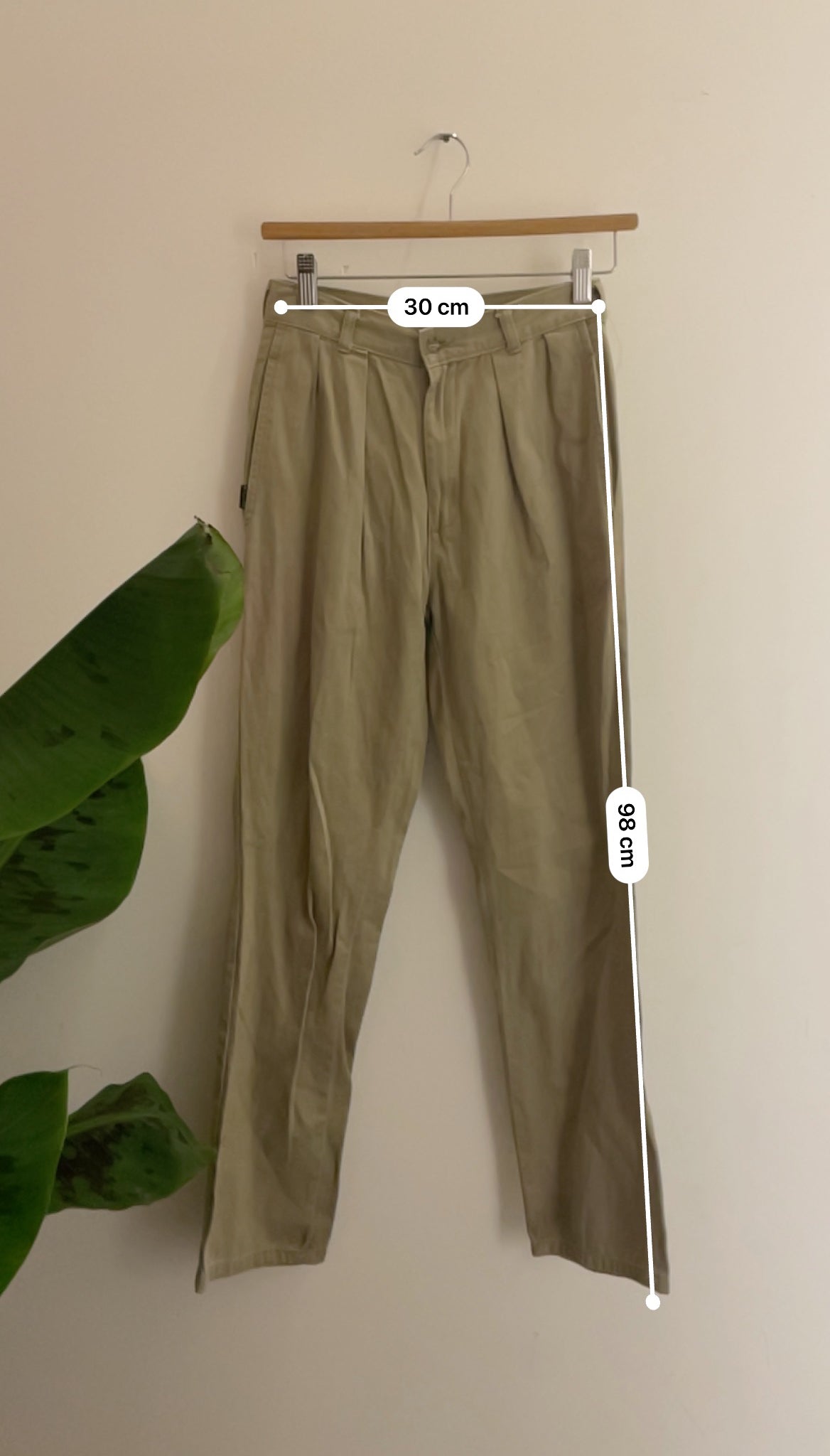 Vintage cream polo ralph lauren mens chinos trousers