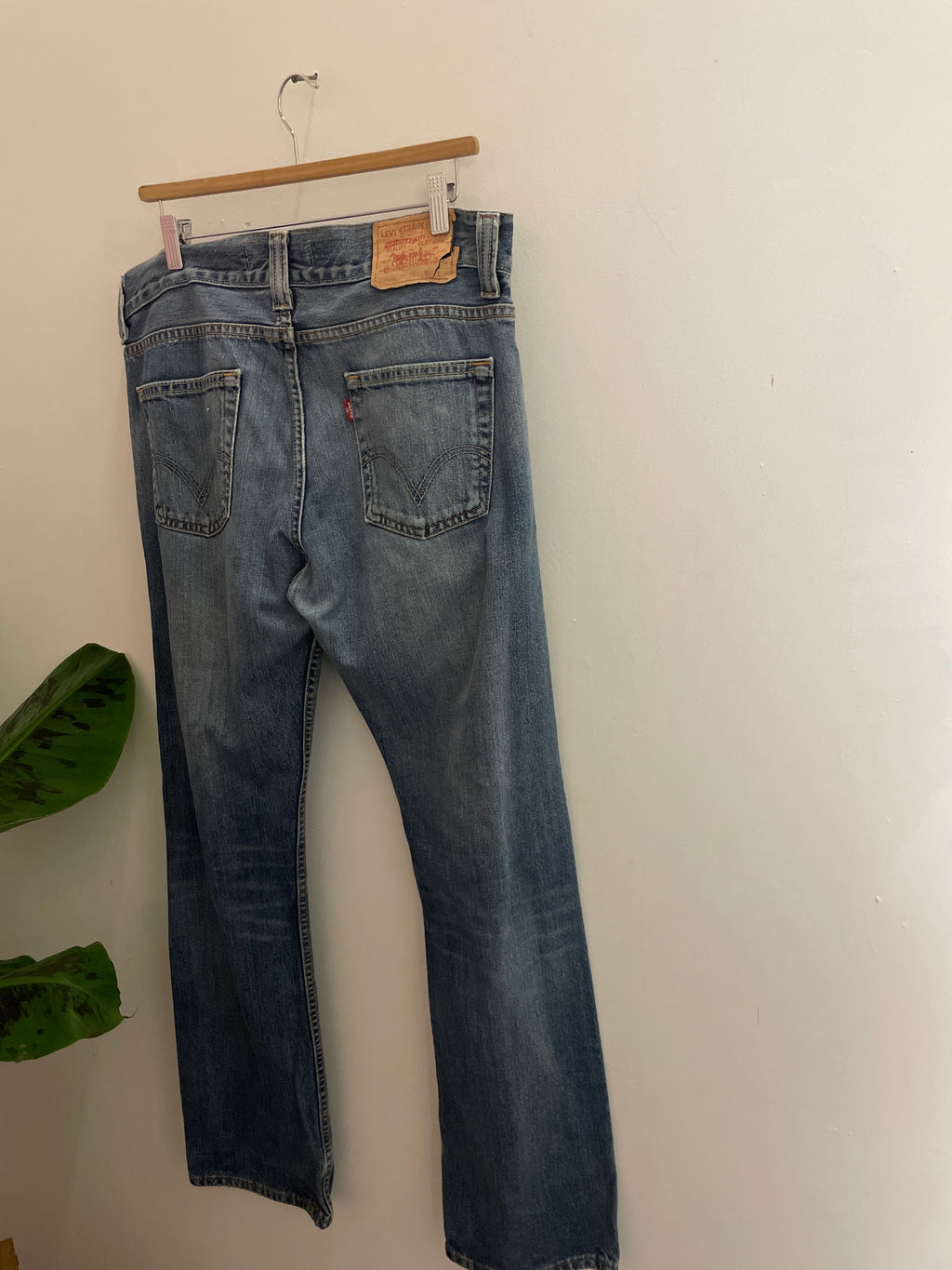 Vintage levis strauss & co blue standard fit crazy jeans trousers size L