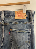 Vintage levis strauss & co blue standard fit crazy jeans trousers size L