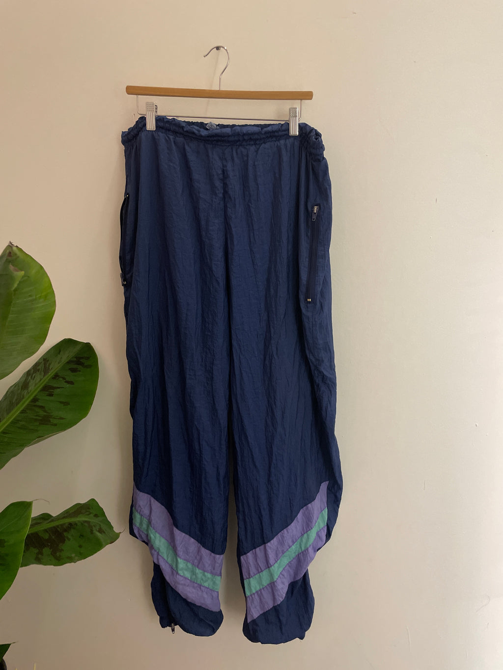 Vintage shamp shell blue track pant size XXL