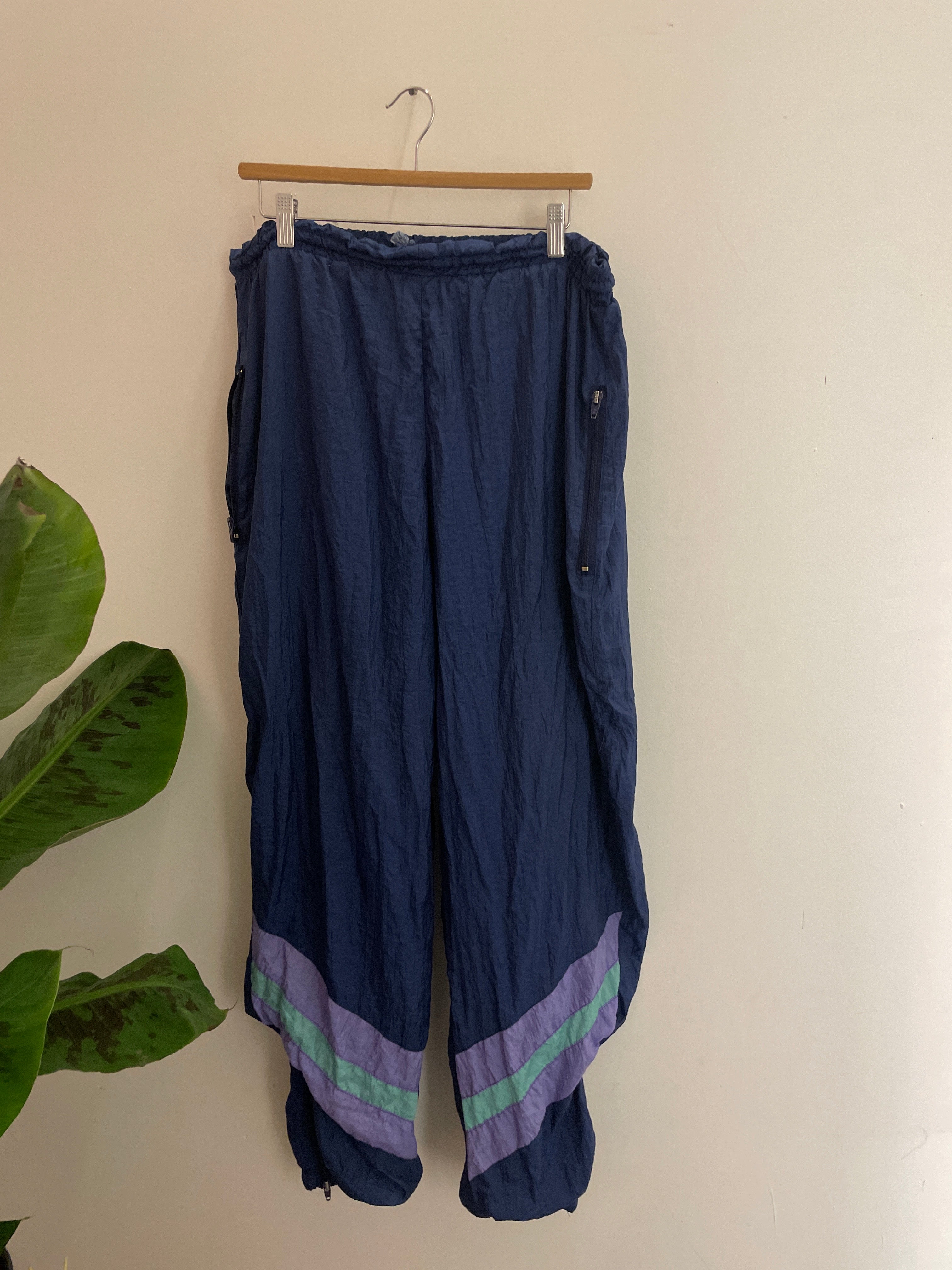 Vintage shamp shell blue track pant size XXL