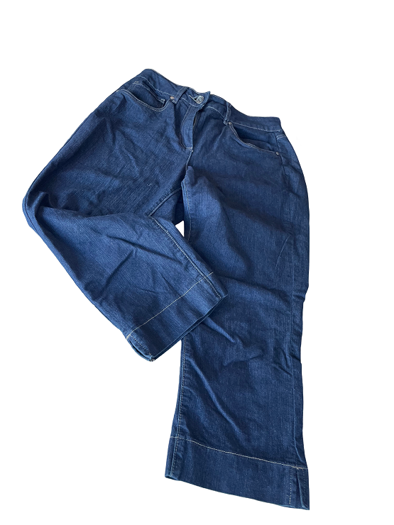 Vintage women's blue denim trouser in L| L 21 W32| SKU 4436