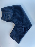 Vintage women's blue denim trouser in L| L 21 W32| SKU 4436