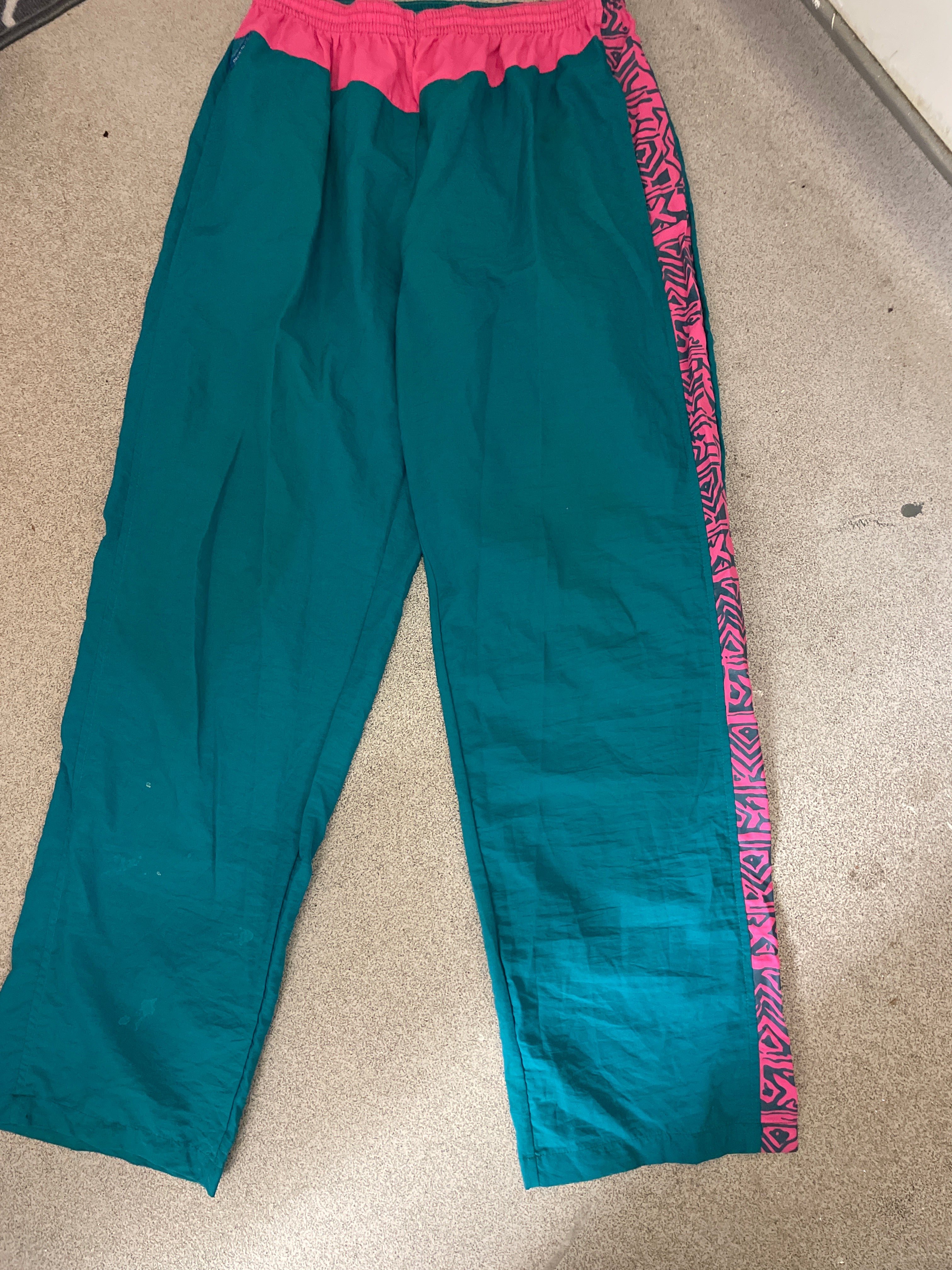 Vintage green decathlon track pant size M