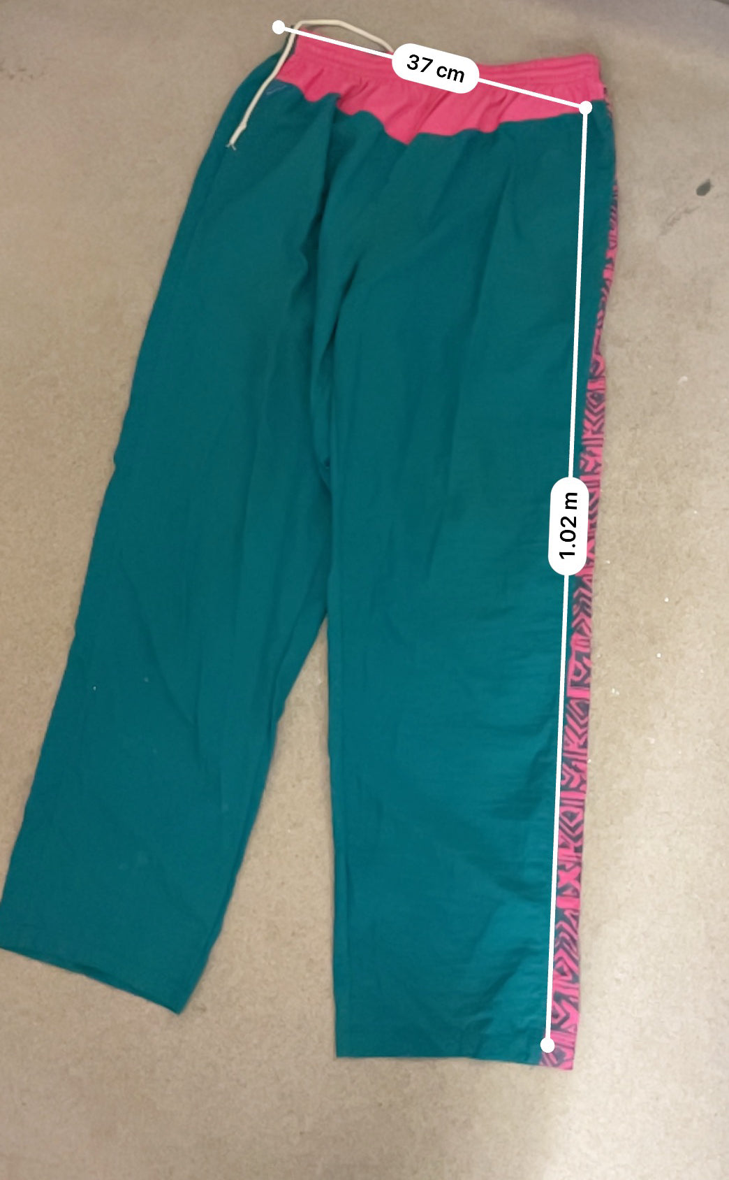 Vintage green decathlon track pant size M