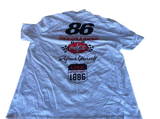 Vintage Coca Cola graphics white short sleeve tees in M| L29 W20| SKU 4438