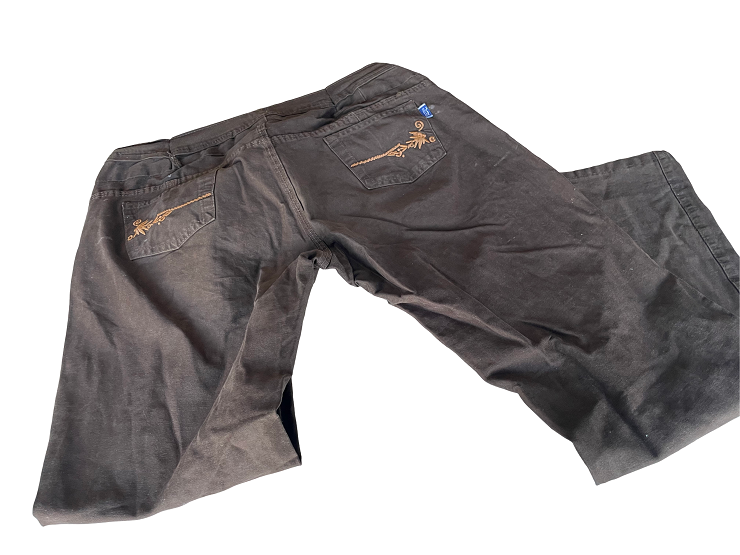 Vintage women's Filtro collection brown trouser in L|L28 W36|SKU 4439