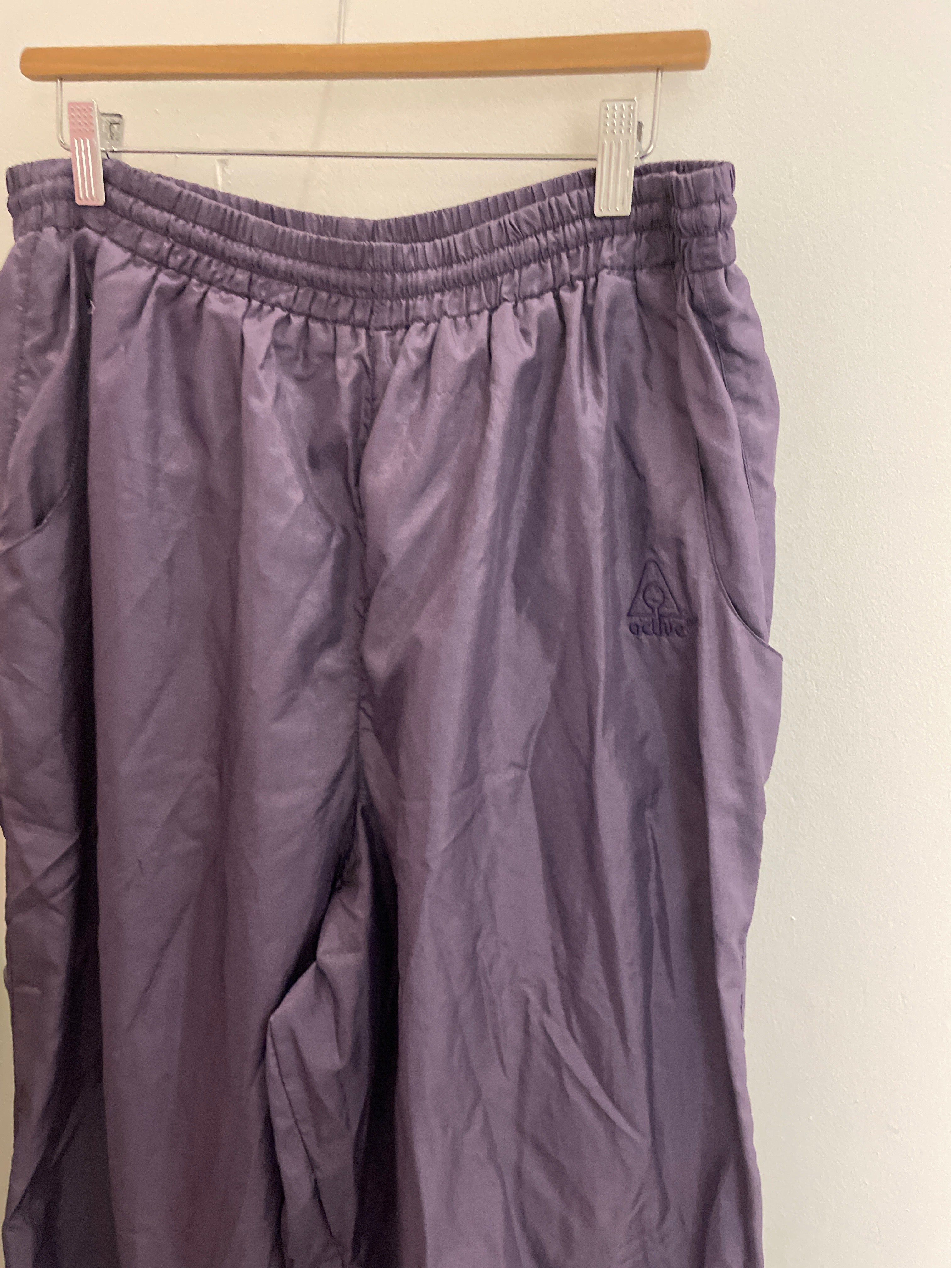 Vintage purple shell trackpant size XL