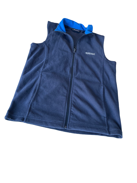 Vintage blue Regatta Great Outdoor sleeveless jacket in S|L26 W19| SKU 4443