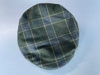 Vintage The Quiet man collection green checkered tartan flat cap|SKU 4445