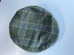 Vintage The Quiet man collection green checkered tartan flat cap|SKU 4445