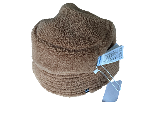 Vintage Mayoral cream fleece cozy reversible bucket hat new with tag|SKU 4447