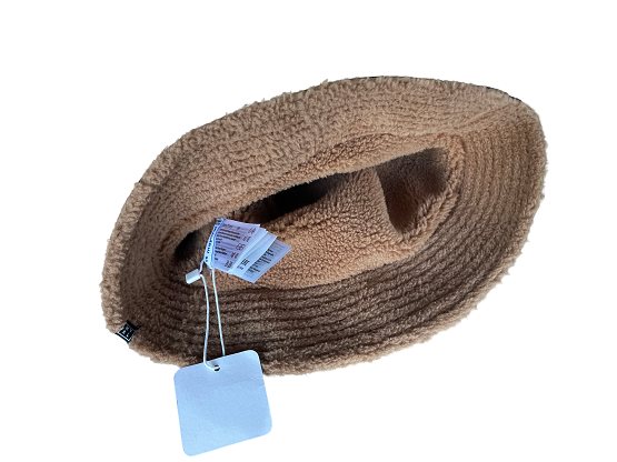 Vintage Mayoral cream fleece cozy reversible bucket hat new with tag|SKU 4447