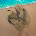 Vintage brown beach strap flip flop